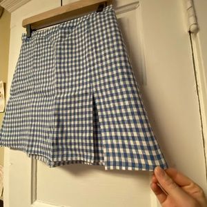 Reformation Gingham Skirt